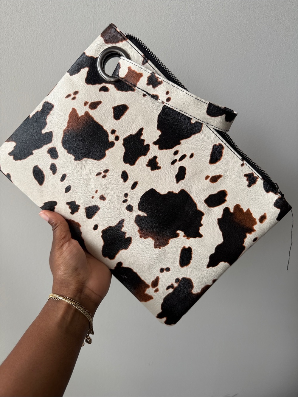 Cow Print Clutch